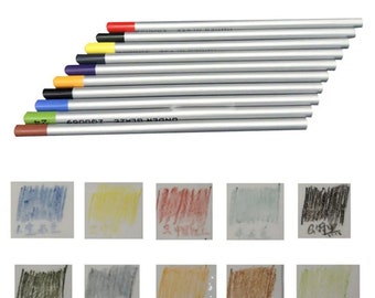 Crayon de couleur poterie sous glaçure, craie de glaçure peinte à la main, outil pour argile pour peinture et coloration, croquis dessinés à la main bricolage, stylo à glaçure