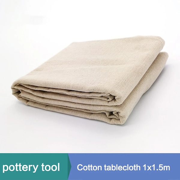 Pottery Special Linen, 1x1.5m/39.37x59.06in, Printing Texture Tools, Burlap Tablecloths, Ceramic Sculpture Mat, DIY Clay Craft Cushion Cloth