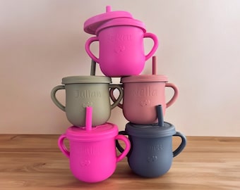 Kids snack container|Kids sippy cup|Personalized sippy cup|Gift for baby|Baby shower gift|First birthday gift|Personalized sippy cup|Sippy