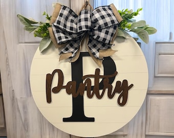 Pantry door sign|Sign for pantry door|Pantry sign|Wood sign for pantry|Wooden door sign for pantry|Pantry door hanger|Cute sign for pantry