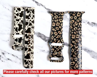 Cowhide watch band|Aztec watch band|Galaxy watch band|Fitbit versa watch band|Cow watch band|Western watch band|Watch band|Soft watch band