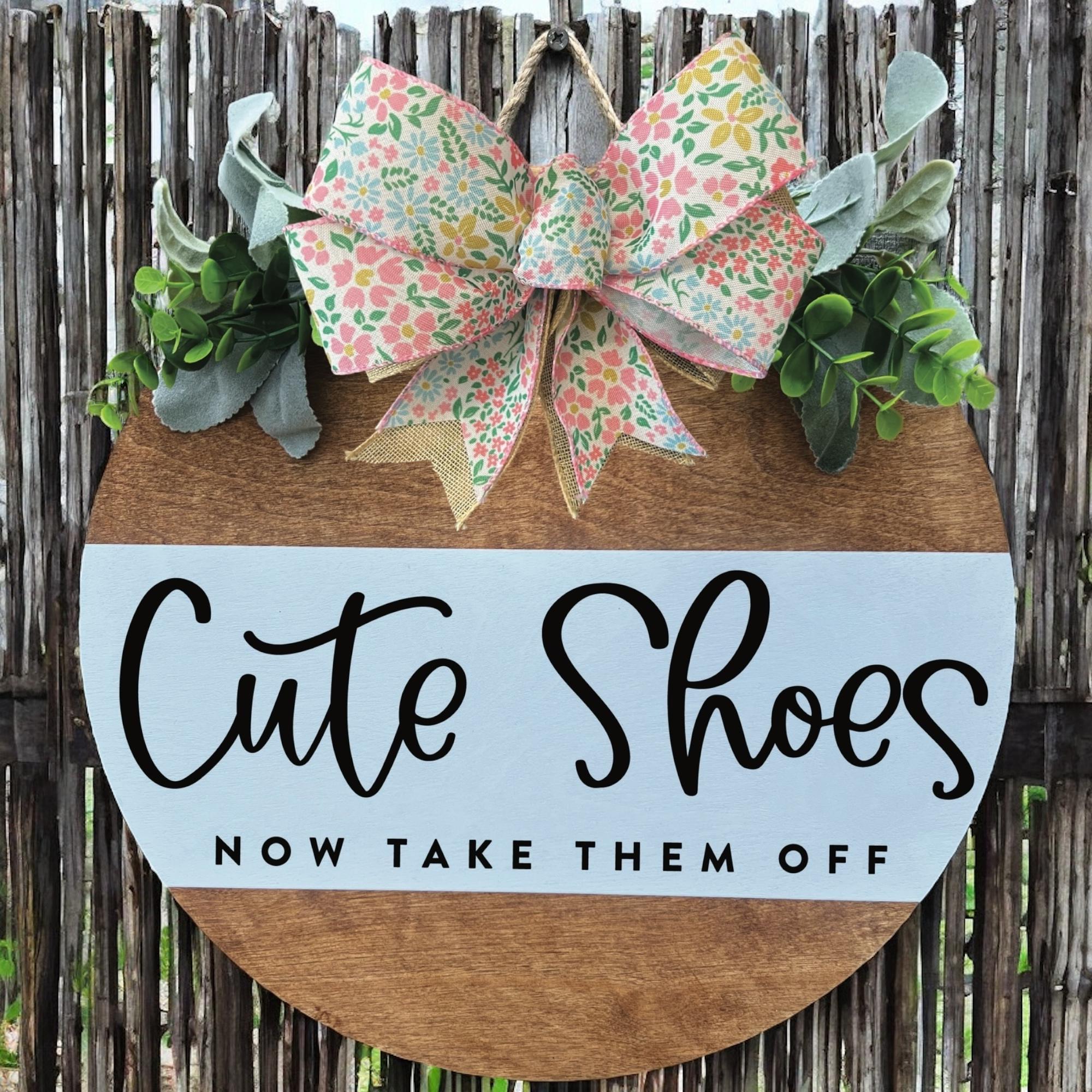 Schoenen uit aub stickers - Shoes off sticker - voordeur sticker - sticker voor huis - 4x