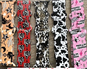 Western theme watch band|Cowgirl watch band|Cow print smart watch band|45mm Cow print band|cowgirl series 7 watch band|cowhide watch strap