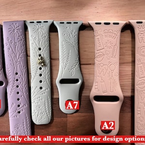 Dental watch band|Floral watch band|Dental hyginiest band|Wildflower watch band|Galaxy watch band| Watch band for her|Engraved band