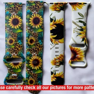 versa sunflower watch band|sunflower series 8 watch band|galaxy 5 sunflower watch band|sunflower 20mm watch band|41mm Sunflower watch band