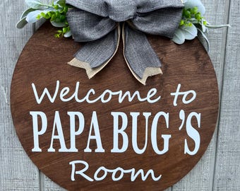 Letrero para habitación de abuelos/Letrero para residencia de ancianos con asistencia para abuelos/Letrero para puerta de residencia de ancianos con asistencia/Letrero para residencia de ancianos con asistencia