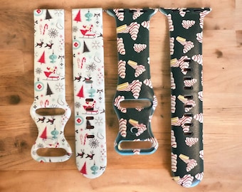 Christmas watch band Watch band for christmas Christmas gift Gift for her Gift for kids Little cakes watch band Galaxy watch band Christmas