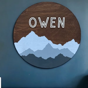 Boys Mountain nursery sign|Baby boy nursery|Mountain nursery|boy Wildlife decor|Nursery Mountainsign|Baby Shower Gift|Baby boy nursery decor