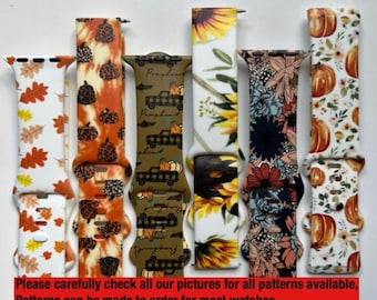 Fall watch band|pumpkin watch band|fall smart watch band|new watch band|Pumpkin watch band|Leaf watch band|fall decor|pumpkin decor|38mm