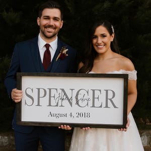 Personalized family sign, Wedding gift, Sign for family, Established family name sign, last name wall sign, sign for new home, family sign