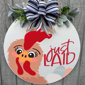 Huhn Türschild|Lustiges Huhn Türschild|Huhn Türschild|Türschild Huhn|Huhn Schild|Türschild Huhn