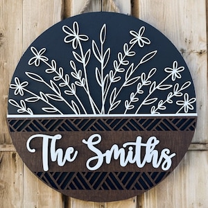 Welcome front door sign|Wild flower front door sign|Wild flower door sign|Wildflower door hanger|Welcome wildflower door hanger|Wedding gift