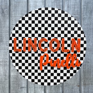 Kids room sign|Kids door sign|Kids wall sign|Nursery wall decor|Boys nursery sign|Boys nursery decor|Checker nursery sign|Checker name sign