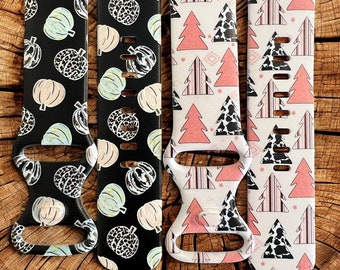 Pumpkin watch band|Christmas tree watch strap|fall galaxy watch band|fall watch bands|western watch band|punchy watch band|38mm watch band