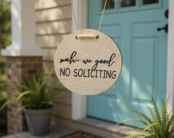 No Soliciting Sign|No Soliciting Door Sign|Door Bell Sign|No Knocking Sign|Please Do Not Disturb Door Sign|Wood Door Sign|Privacy Sign