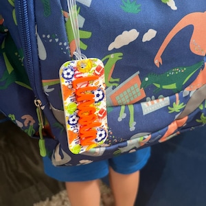 Backpack tag|Kids backpack tag|Kids luggage tag|Kids bag tag|Diaper bag tag|Name tag for bag|Bag name tag|Bag tag|Book bag tag|Tag for bag