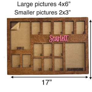 Grade School Picture Frame|school Year Picture Frame|school Photos ...
