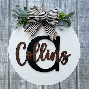 Farmhouse front door sign|Cute front door sign|Last name front door sign|Family name door sign|Farmhouse decor|farmhouse sign for front door