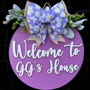 Grandparent home sign|Grandparent assisted living sign|Grandparent retirement home sign|Door sign for assisted living|Assisted living sign