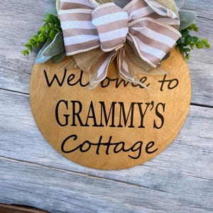 Grandparent front door sign|Grandparent Cottage sign|Grandparent Welcome sign|Gift for Grandparent|New grandparent gift|Grandparent Cottage