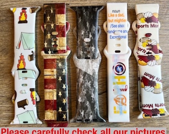 Patriotic smart watch band|flag watch band|watch band for men|men's watch band|watch strap for men|series 8 watch band for men|men's 45mm