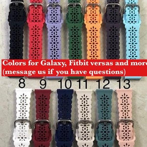 Pu&ograve; includere: Un set di 13 cinturini per orologi di diversi colori con un design a taglio decorativo. I cinturini sono numerati da 1 a 13. Colori per Galaxy, Fitbit versas e altro (contattaci se hai domande)