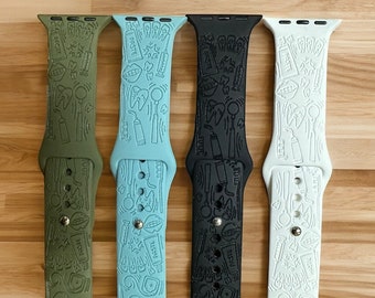 Dental watch band|gift for dental hygienist|dental hygienist graduation gift|dentist watch band | silicone watch band| Dental School Gift