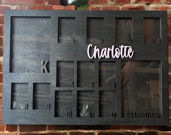School Picture Frame|School photos picture frame|Kindergarten picture frame|Picture frame for Kindergarten to graduation|Kindergarten gift