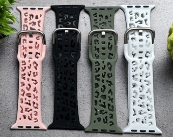 Cheetah band| Leopard band| Western cutout watch band| Watch band| Black watch band| New watch band| Band for my watch| New straps