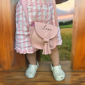 sac à main avec prénom pour petite fille|Sac à main pour petite fille avec prénom|Mini sac pour petite fille|Cadeau pour petite fille|Premier sac à main pour bébé fille