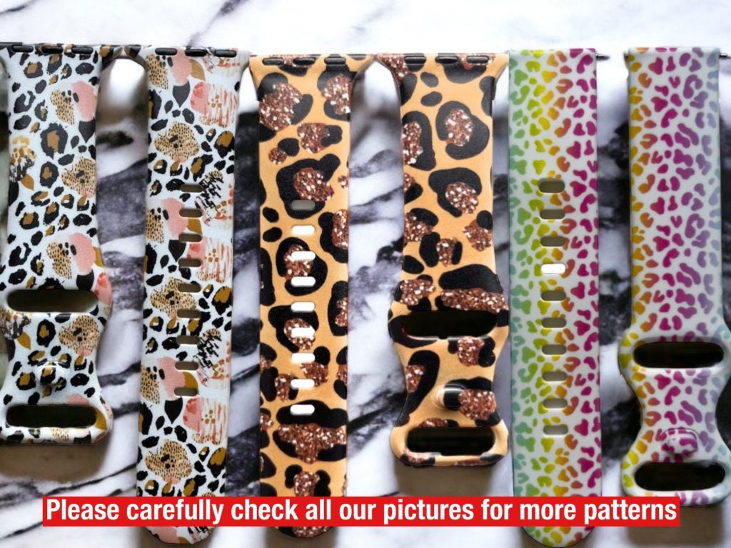 Cheetah print top watch band