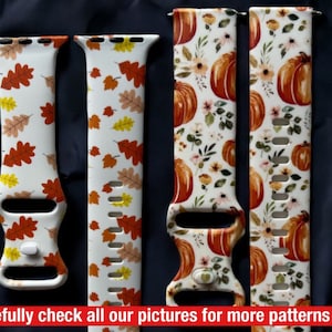 Fall watch band|Halloween watch band|Pumpkin watch band|Galaxy watch band|Fitbit versa watch band|38mm band| 41mm band|20mm band|New band
