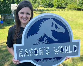 Boys Dinosaur room sign|Boy Dino Sign|Dino nursery|boy Dino decor|Dino Room sign|Baby Room Decor|Baby Shower Gift|kids room sign|Dino Sign