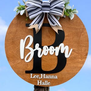 Family name door hanger|Last name door sign|Welcome sign|Last name sign|Welcome sign with last name|Family name door sign|Wedding gift