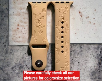 Bracelet-montre girafe|cadeau pour un gardien de zoo|bracelet-montre gravé girafe|amoureux des girafes|cadeau pour un amoureux des girafes|bracelet-montre en silicone|thème girafe