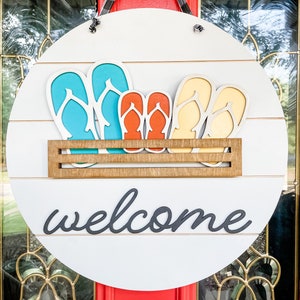 Flip Flop Tiered Tray/ Interchangeable Door Hanger