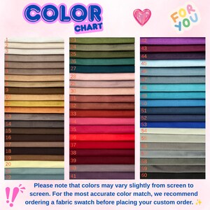 Velvet Fabric By The Yard, Multicolor Velvet Upholstery Fabric, 60 Color Choices, Custom Size Velvet Fabric image 2