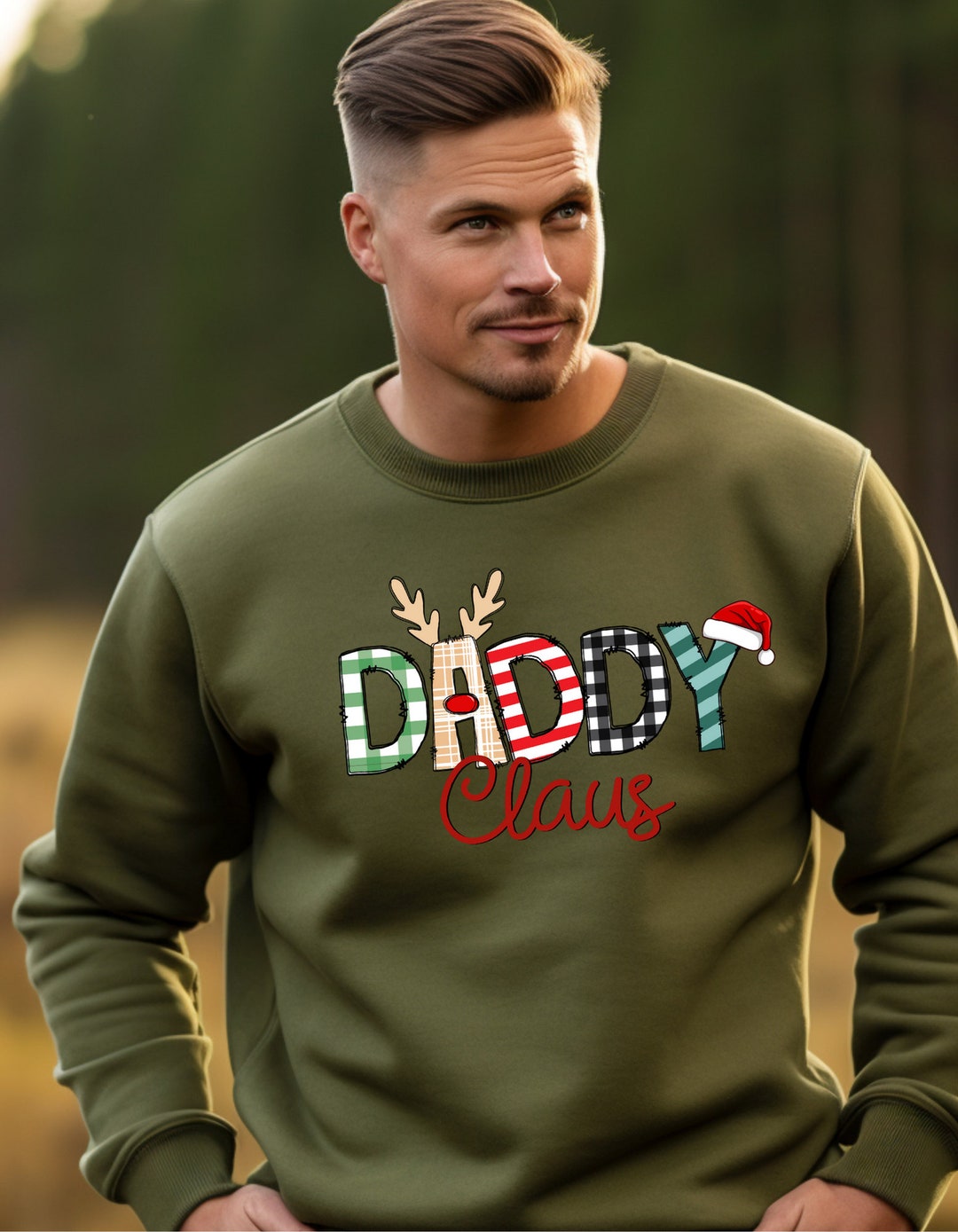 Daddy Claus Sweatshirt, Christmas Daddy Claus Sweatshirt, Dad Sweater