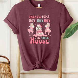 There Is Some Ho&#39;s In This House Sweatshirt, There Is Some Hos Sweater, Funny Santa Hoodie, Christmas Gifts Sweater, Holiday Sweatshirt Gift