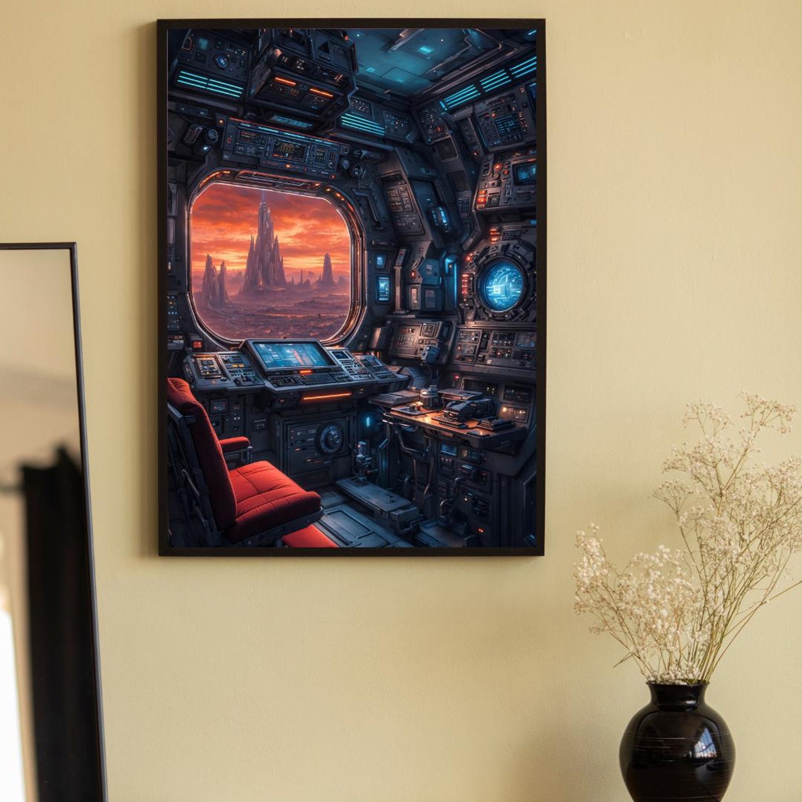 Window to the Future | Spaceship Overlooking an Alien World | Sci-fi ...