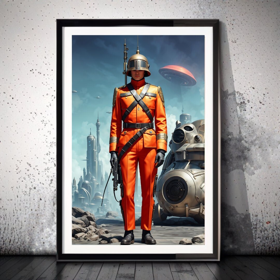 Sci fi Retrofuturism Soldier Poster Number 1 Sci fi Character sci-fi-retrofuturism-soldier-poster-number-1-sci-fi-character