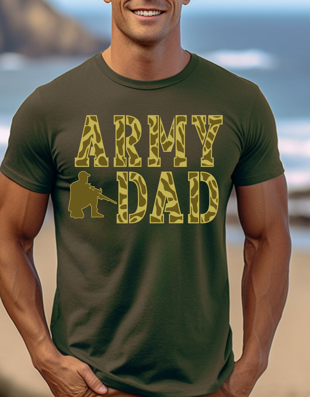 Retro Army Dad Shirt Army Dad Shirt New Dad Shirt Dad - Etsy