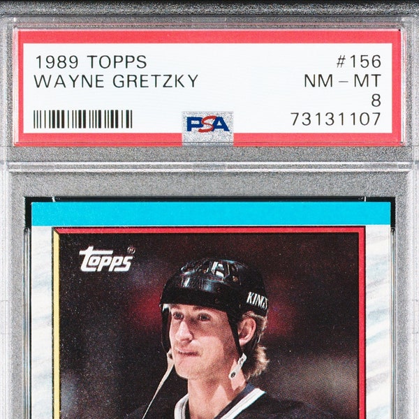 Wayne Gretzky - LA Kings - PSA 8 - Official NHL Licensed Product