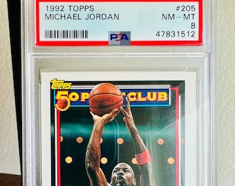 Michael Jordan NBA Hoops 1990 Basketball Card No. 65 Graded 5/10