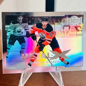 Connor McDavid Limited Edition Metal-X Card 2021-22 | Upper Deck Officially Licensed | Only 499 Made