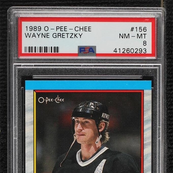 Wayne Gretzky - LA Kings - PSA 8 - Official NHL Licensed Product