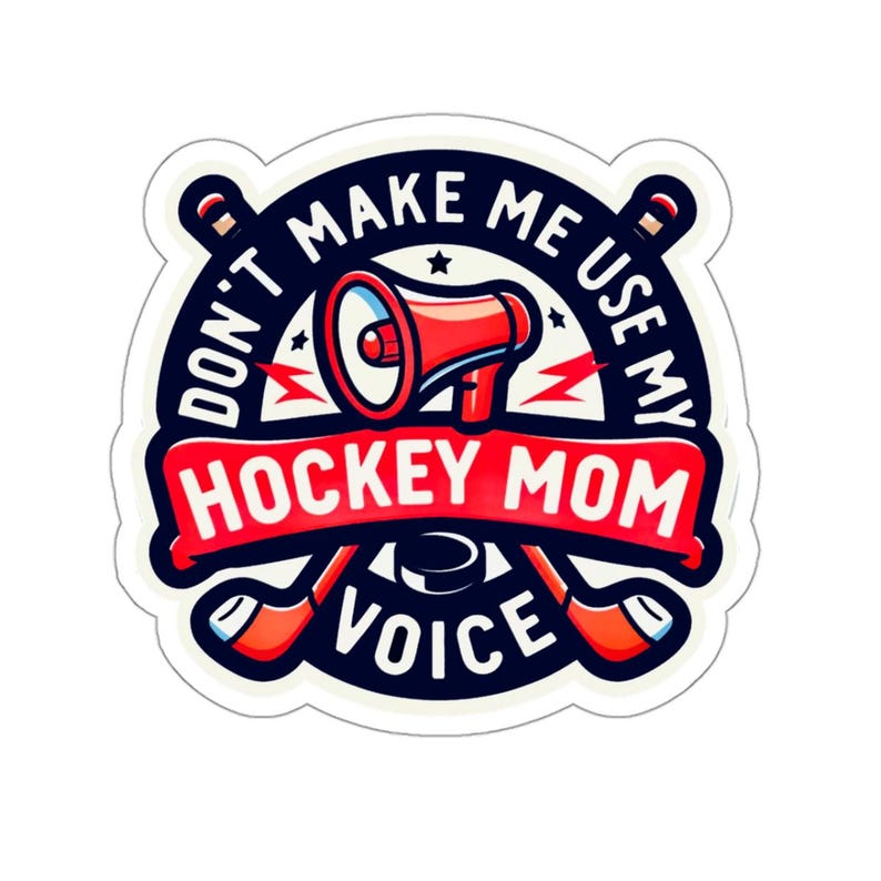 Hockey Mom Decal | Sports Mom Gift | Team Mom Laptop Sticker | Hockey Team Gift | Car Window Decal