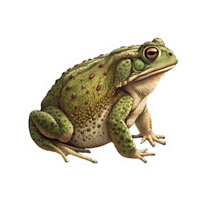 Mystical Sonoran Desert Toad Sticker | Psychedelic Nature Vinyl Decals | Earth Day & Nature Lover Gift