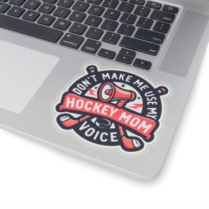 Hockey Mom Decal | Sports Mom Gift | Team Mom Laptop Sticker | Hockey Team Gift | Car Window Decal