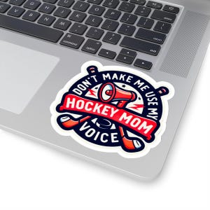 Hockey Mom Decal | Sports Mom Gift | Team Mom Laptop Sticker | Hockey Team Gift | Car Window Decal